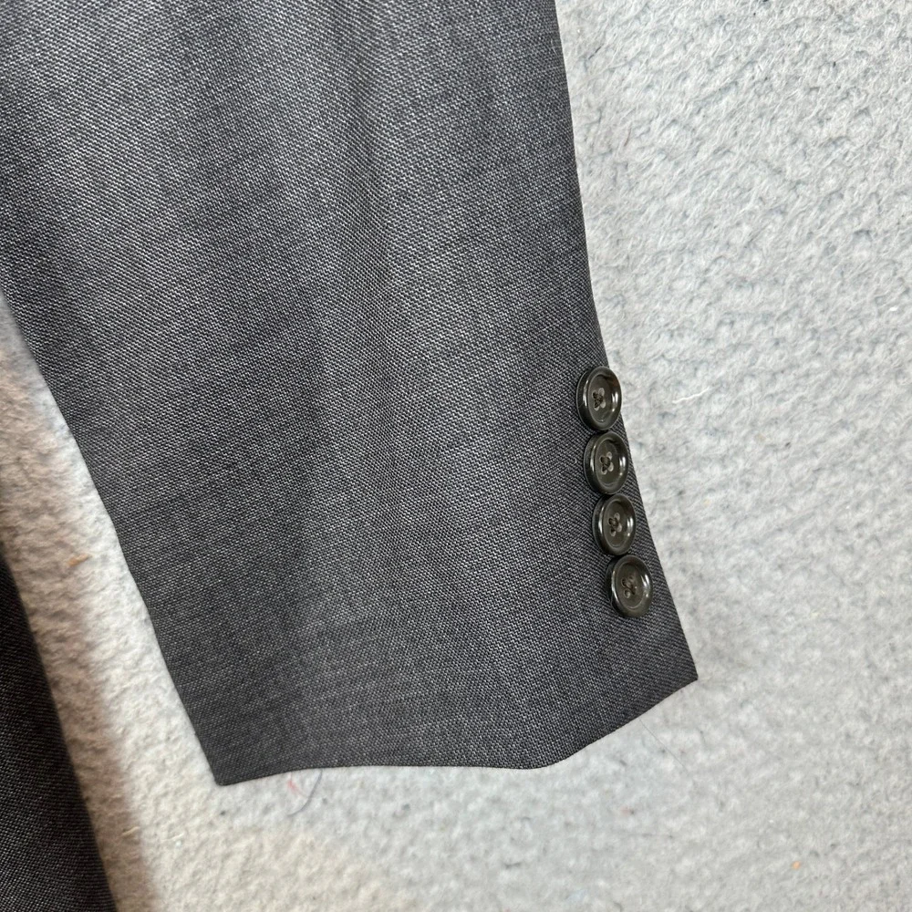 J Crew Ludlow Slim 2 Piece Suit 38S Charcoal Grey Tollegno 3D Wool 32x30 Pants - Picture 4 of 16